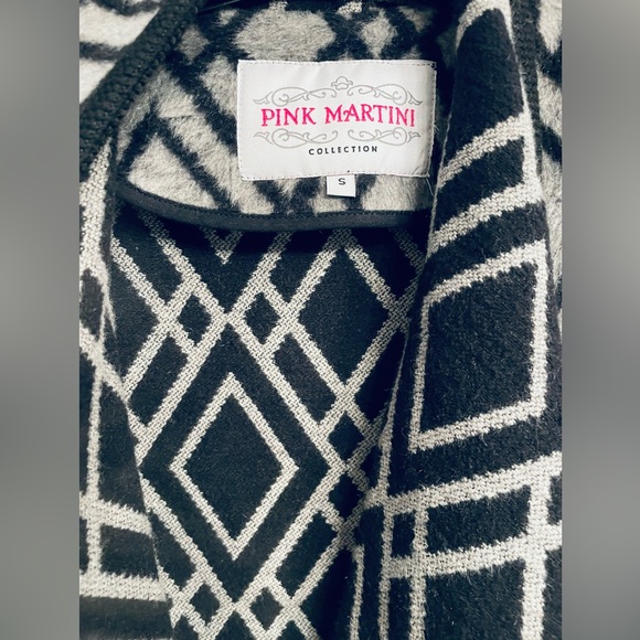 Pink martini wool and vegan leather blazer - Picture 4 of 5